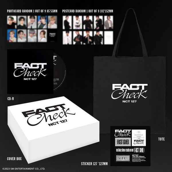 NCT 127 The 5th Album 'Fact Check' Tote Bag Deluxe Box – NCT 127 