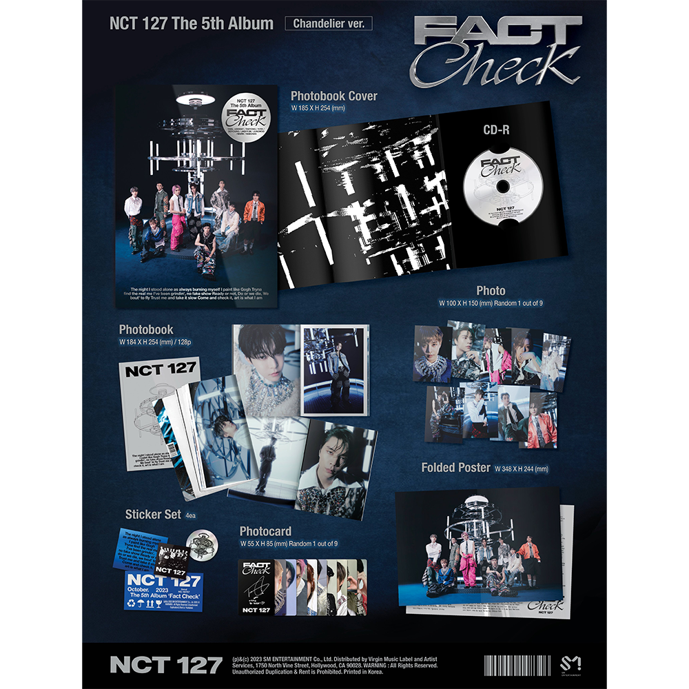 NCT 127 The 5th Album 'Fact Check' (Chandelier Ver.)