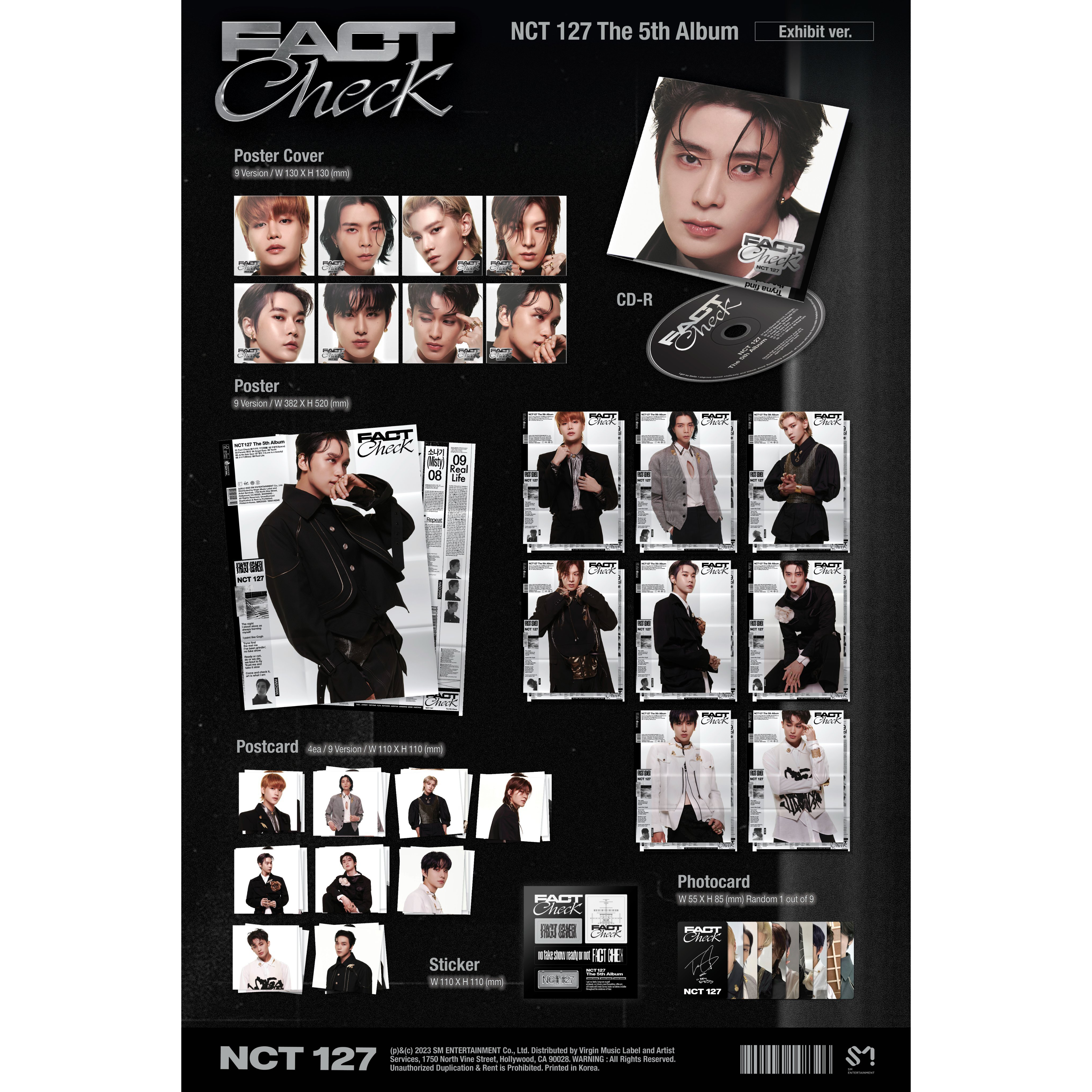 NCT 127 The 5th Album 'Fact Check' (Exhibit Ver.)