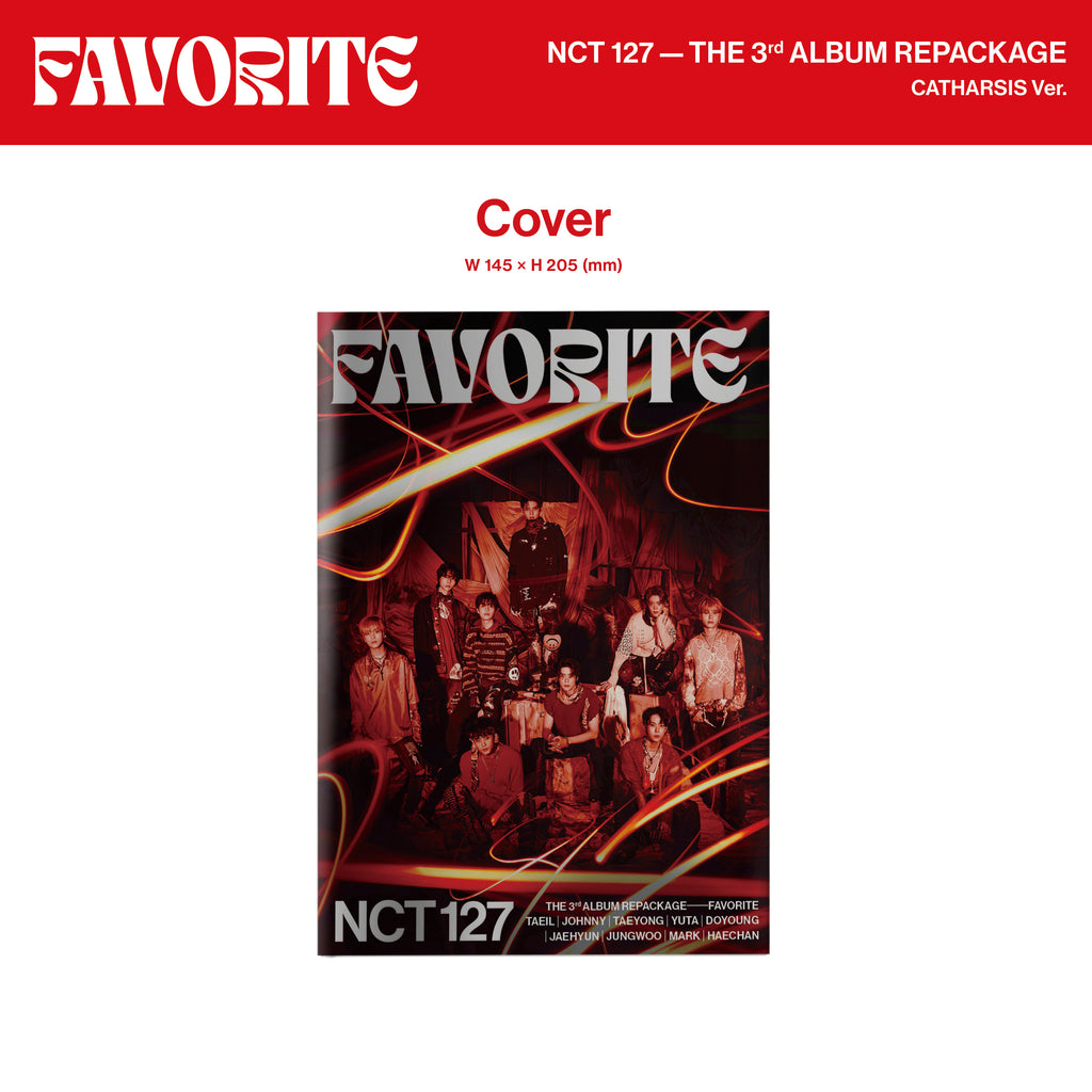 NCT 127 The 3rd Album Repackage 'Favorite' (Catharsis Ver.) Cover