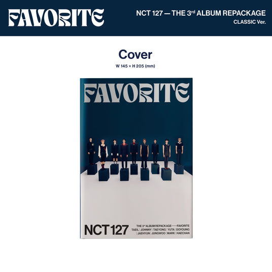 NCT 127 The 3rd Album Repackage 'Favorite' (Classic Ver.) Cover
