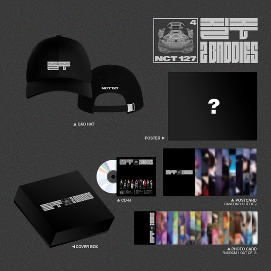 NCT 127 질주 2 Baddies Lanyard + Buttons Set Deluxe Box – NCT 127 