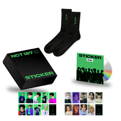 NCT 127 'STICKER' Crew Socks Deluxe Box (Black)